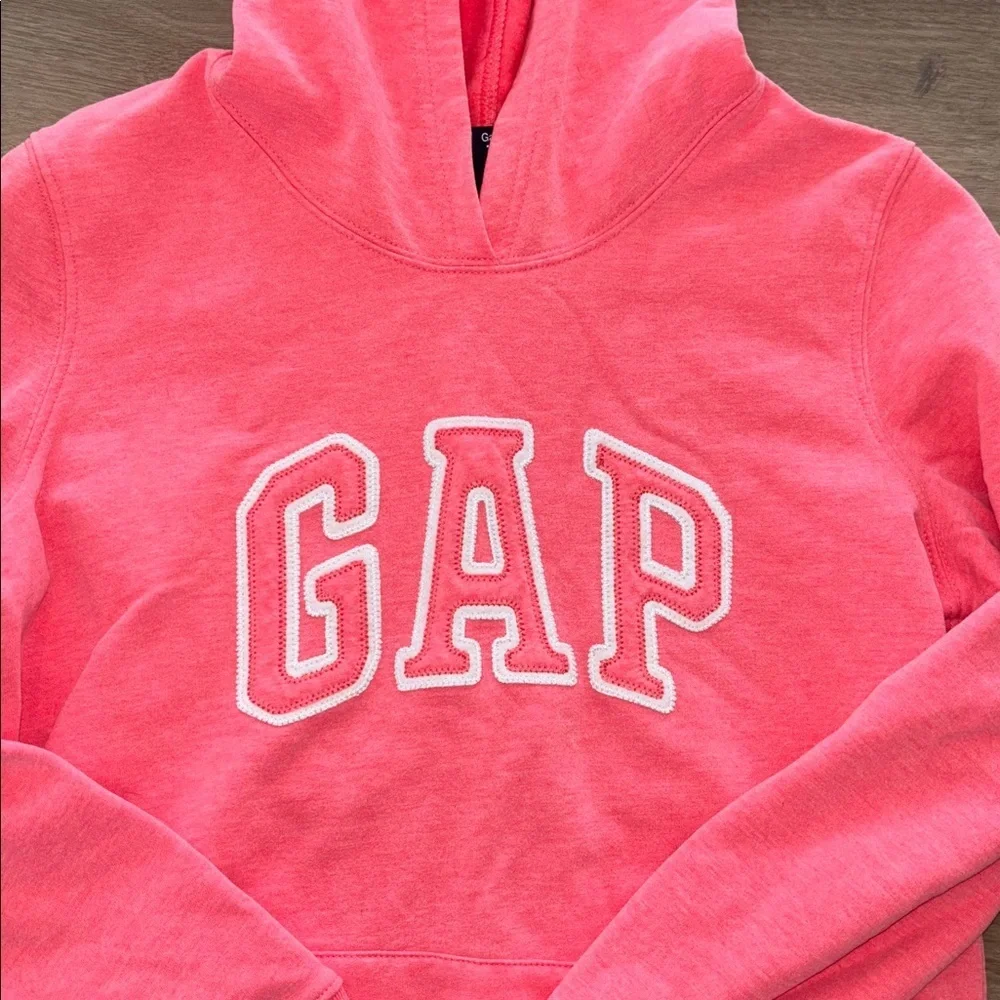 GAP Vibrant Pink Pullover Hoodie girls size medium